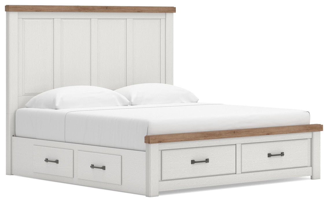 Savonport King Panel Storage Bed, Dresser and Mirror - alternate view 3