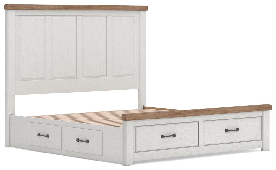 Savonport King Panel Storage Bed, Dresser and Mirror - alternate view 4