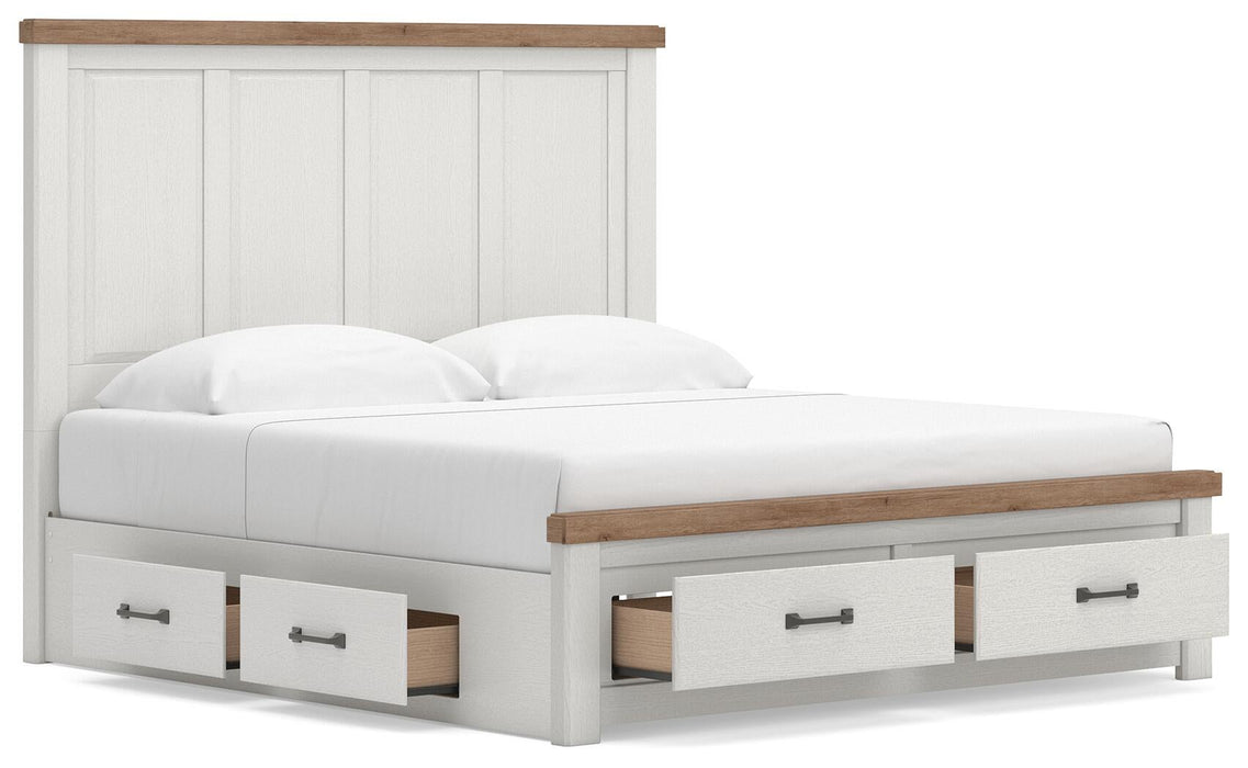 Savonport King Panel Storage Bed, Dresser and Mirror - alternate view 5