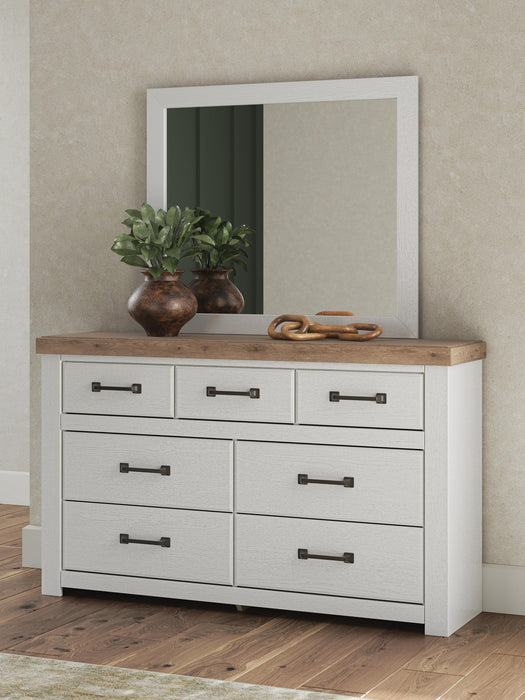 Savonport King Panel Storage Bed, Dresser and Mirror - alternate view 9