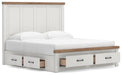 Savonport King Panel Storage Bed. Dresser, Mirror and Nightstand - alternate view 5