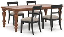 Chadworth Dining Table and 4 Chairs