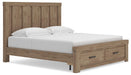 Garistyn King Panel Storage Bed. Dresser, Mirror and Nightstand - alternate view 3