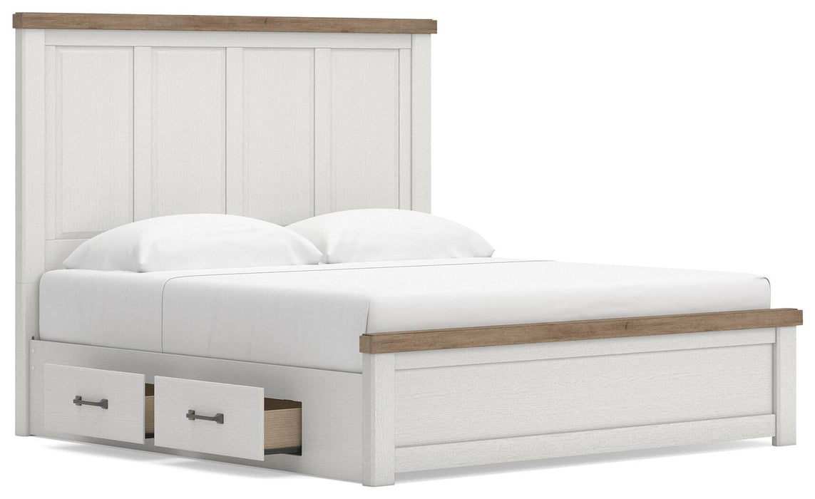 Savonport King Panel Bed with Storage, Dresser and Mirror - alternate view 6