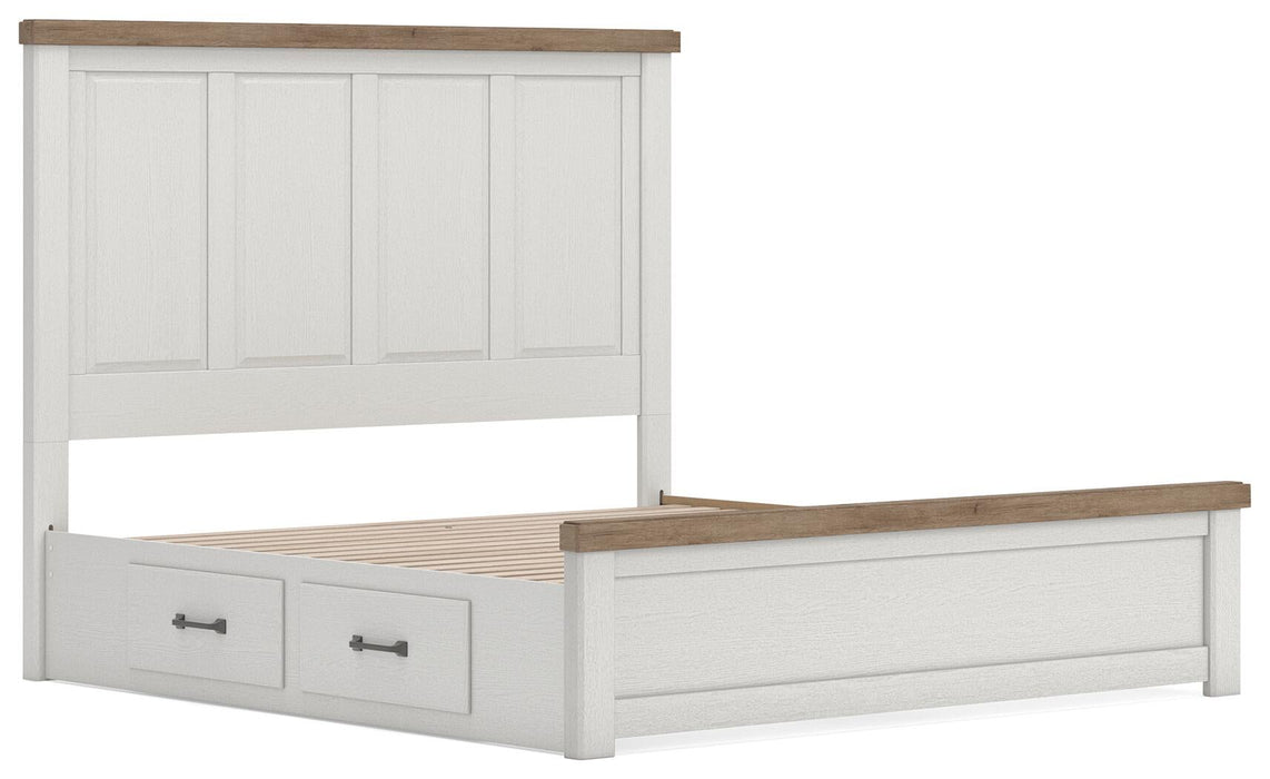 Savonport King Panel Bed with Storage, Dresser and Mirror - alternate view 7