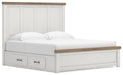 Savonport King Panel Bed with Storage. Dresser, Mirror and Nightstand - alternate view 3