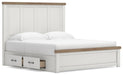Savonport King Panel Bed with Storage. Dresser, Mirror and Nightstand - alternate view 6