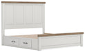 Savonport King Panel Bed with Storage. Dresser, Mirror and Nightstand - alternate view 7