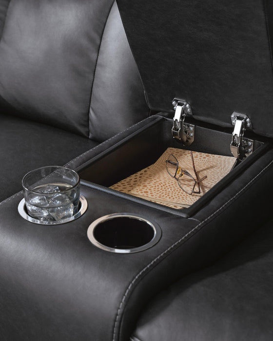 Mackmenville Reclining Sofa and Reclining Loveseat with Console - alternate view 6