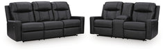 Mackmenville Reclining Sofa and Reclining Loveseat with Console