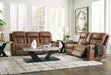 Mackmenville Reclining Sofa and Reclining Loveseat with Console - alternate view 3