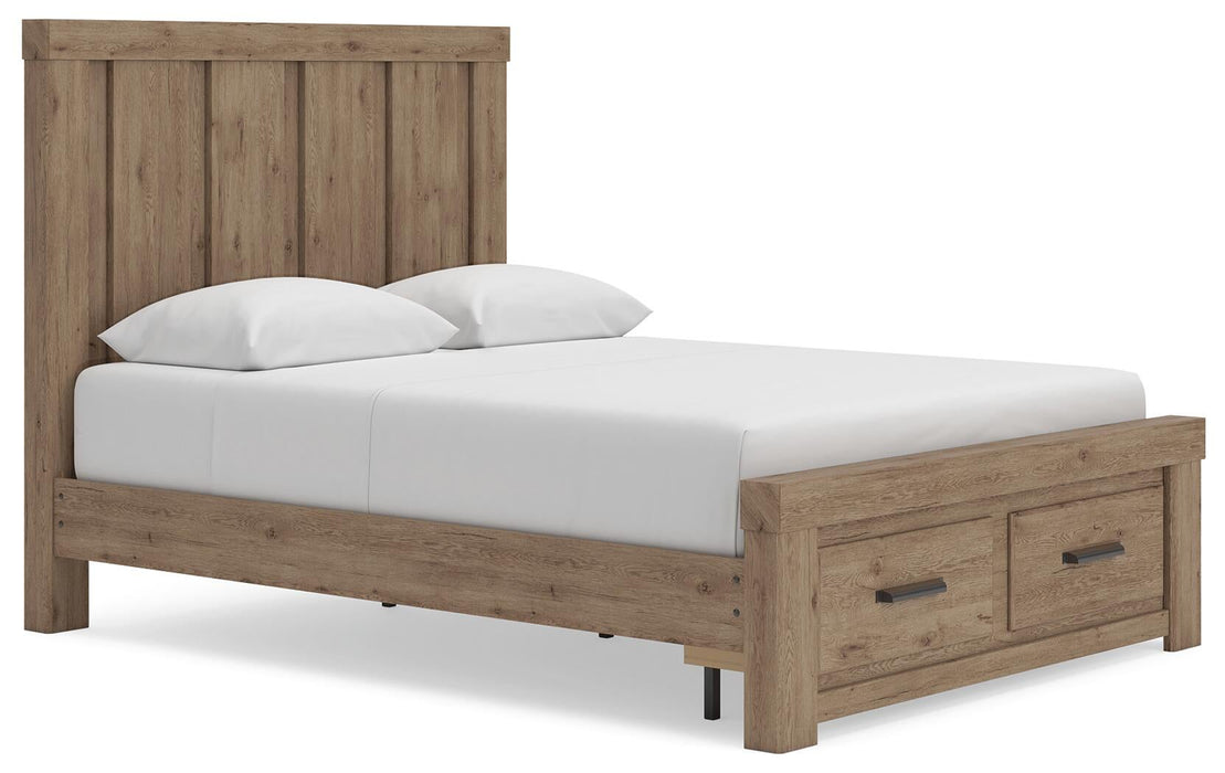 Garistyn Queen Panel Storage Bed, Dresser, Mirror, Chest and Nightstand - alternate view 4