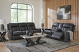 Mackmenville Reclining Sofa and Reclining Loveseat with Console - alternate view 3