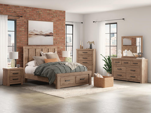 Garistyn Queen Panel Storage Bed, Dresser, Mirror, Chest and Nightstand - alternate view 2