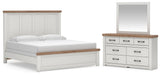 Savonport King Panel Bed, Dresser and Mirror