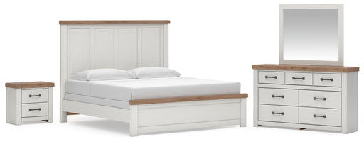 Savonport King Panel Bed. Dresser, Mirror and Nightstand