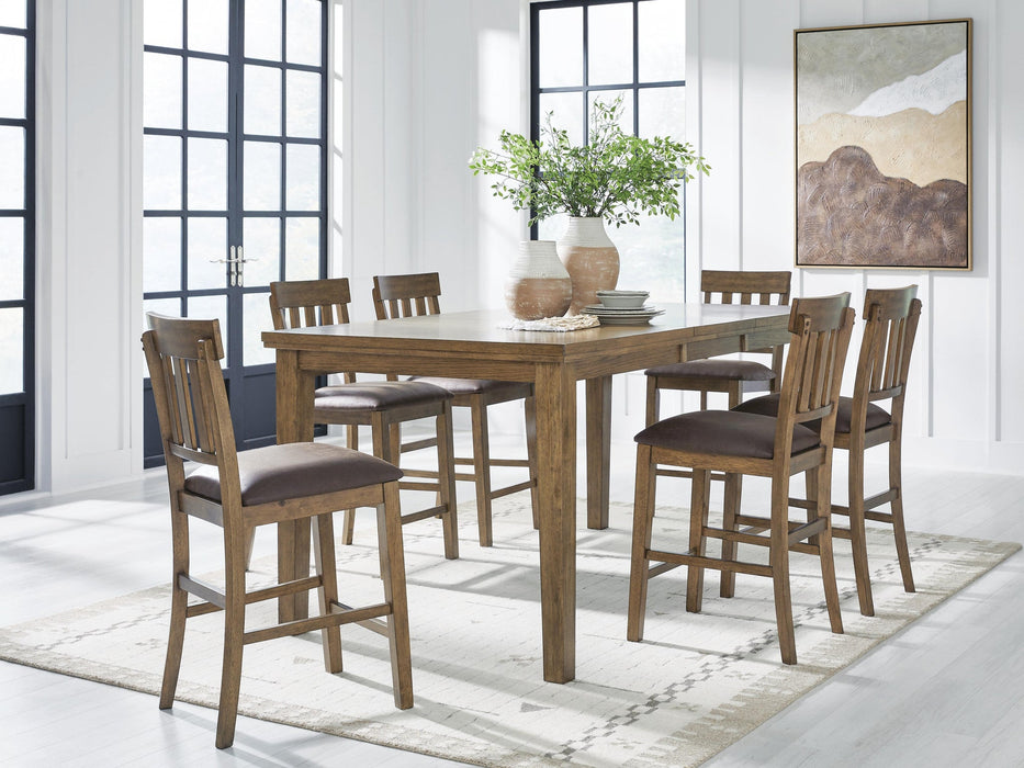 Broxtyn Counter Height Dining Table and 6 Barstools - alternate view 2