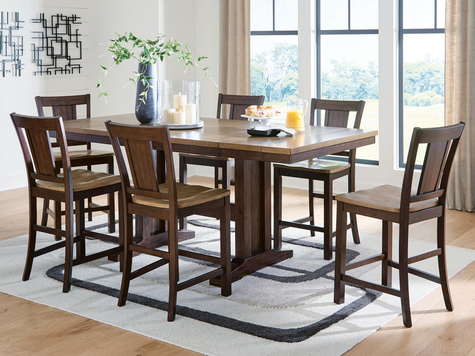 Anixburg Counter Height Dining Table and 6 Barstools - alternate view 2
