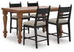 Chadworth Counter Height Dining Table and 4 Barstools