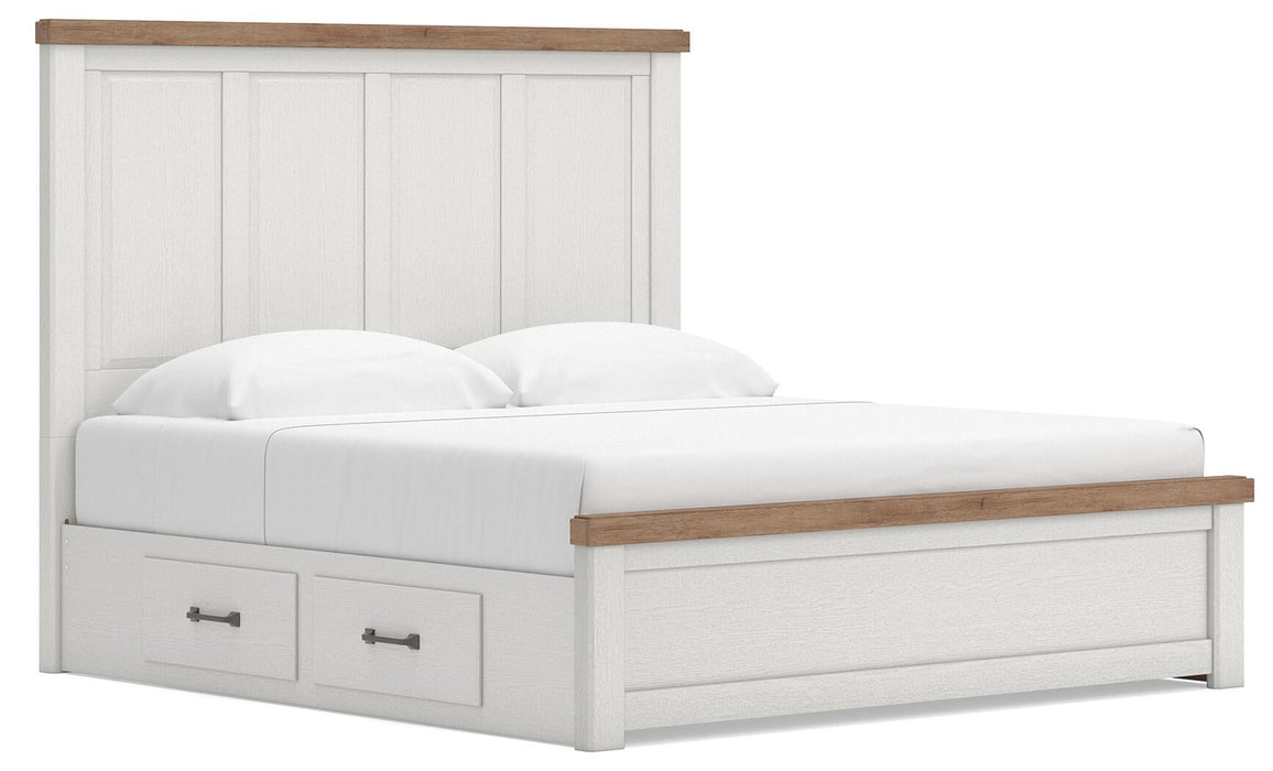 Savonport King Panel Bed with Storage. Dresser, Mirror and Nightstand - alternate view 3