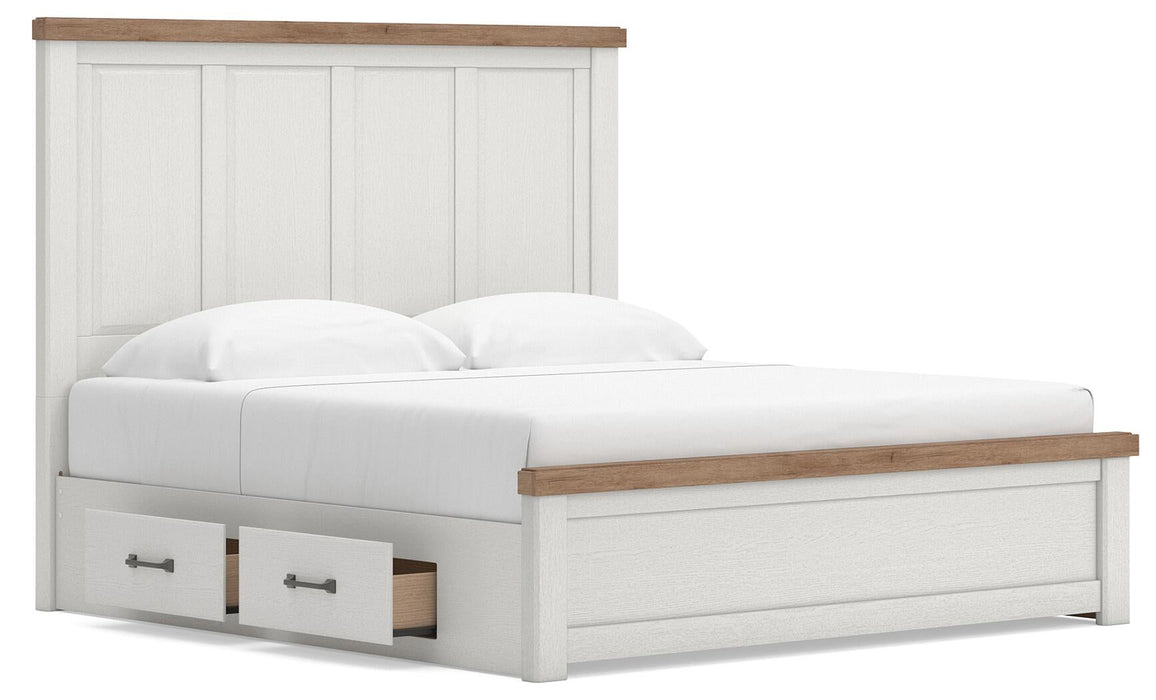 Savonport King Panel Bed with Storage. Dresser, Mirror and Nightstand - alternate view 7