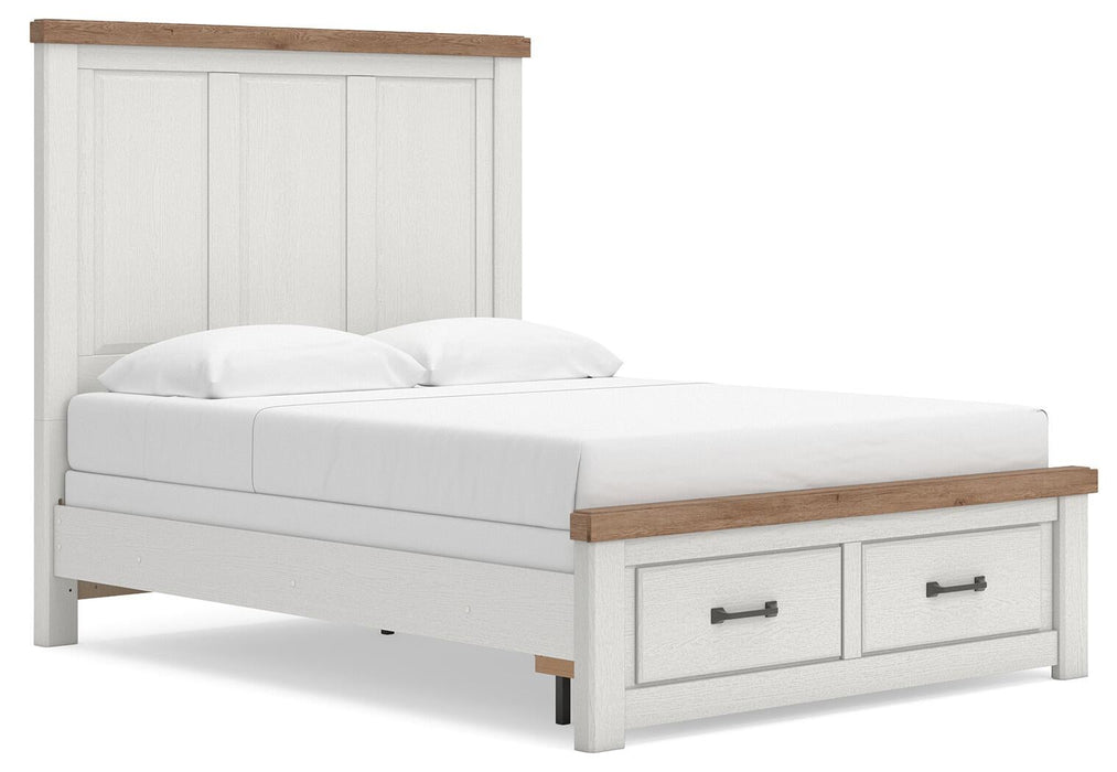 Savonport Queen Panel Storage Bed, Dresser and Mirror - alternate view 3