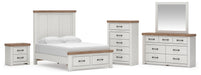 Savonport Full Panel Storage Bed, Dresser, Mirror, Chest and Nightstand