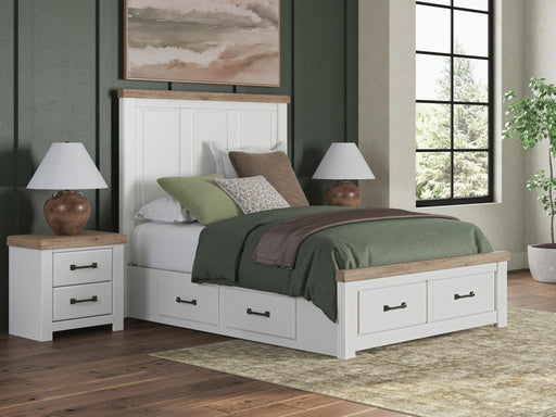 Savonport Queen Panel Storage Bed, Dresser and Mirror - alternate view 2