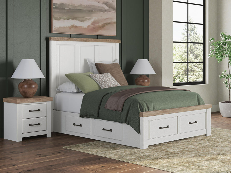 Savonport King Panel Storage Bed, Dresser and Mirror - alternate view 2