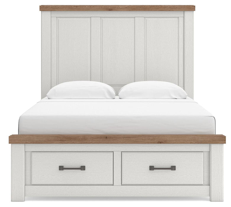 Savonport Queen Panel Storage Bed. Dresser, Mirror and Nightstand - alternate view 4