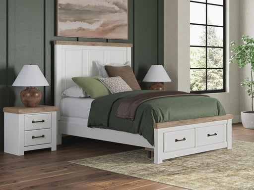 Savonport Queen Panel Storage Bed. Dresser, Mirror and Nightstand - alternate view 2