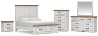 Savonport Queen Panel Storage Bed, Dresser, Mirror, Chest and Nightstand