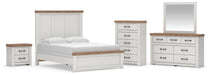 Savonport Queen Panel Bed, Dresser, Mirror, Chest and Nightstand