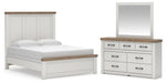 Savonport Queen Panel Bed, Dresser and Mirror