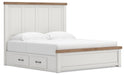 Savonport King Panel Bed with Storage, Dresser and Mirror - alternate view 3