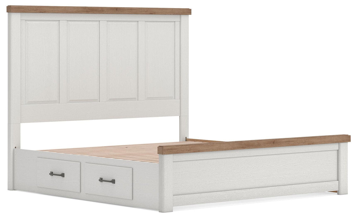 Savonport King Panel Bed with Storage, Dresser and Mirror - alternate view 6