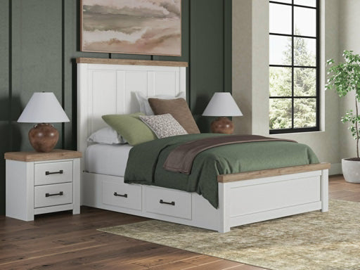 Savonport Queen Panel Bed with Storage. Dresser, Mirror and Nightstand - alternate view 2