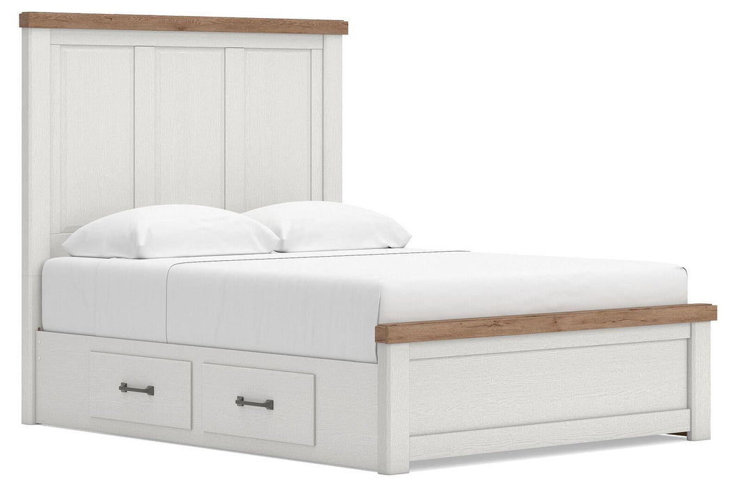 Savonport Queen Panel Bed with Storage, Dresser and Mirror - alternate view 3
