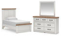 Savonport Twin Panel Bed, Dresser and Mirror