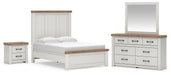 Savonport Full Panel Bed. Dresser, Mirror and Nightstand