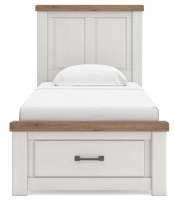 Savonport Twin Panel Storage Bed, Dresser and Mirror - alternate view 4