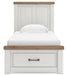 Savonport Twin Panel Storage Bed, Dresser and Mirror - alternate view 4