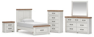 Savonport Twin Panel Storage Bed, Dresser, Mirror, Chest and Nightstand