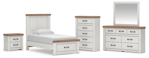 Savonport Twin Panel Storage Bed, Dresser, Mirror, Chest and Nightstand