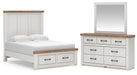 Savonport Full Panel Storage Bed, Dresser and Mirror
