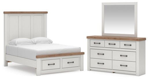 Savonport Full Panel Storage Bed, Dresser and Mirror