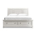Robbinsdale California King Sleigh Bed with Storage with Mirrored Dresser - alternate view 3