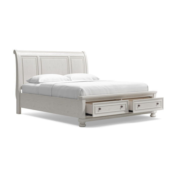 Robbinsdale California King Sleigh Bed with Storage with Mirrored Dresser - alternate view 5