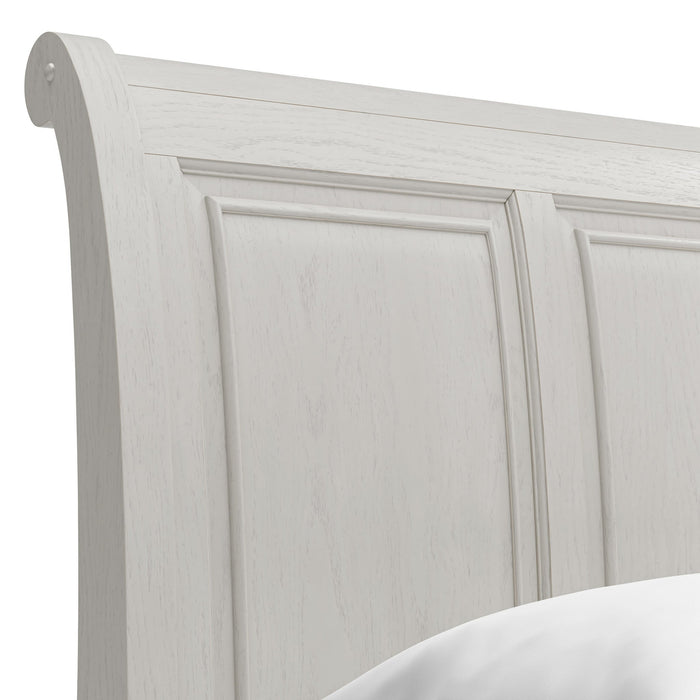 Robbinsdale California King Sleigh Bed with Storage with Mirrored Dresser - alternate view 6