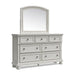 Robbinsdale California King Sleigh Bed with Storage with Mirrored Dresser - alternate view 8